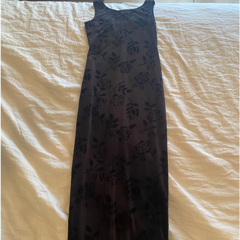 Vintage exotica velvet dress